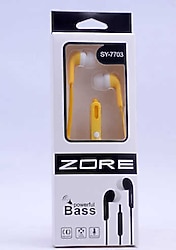 Zore SY-7703 Sarı Kulak İçi Kulaklık