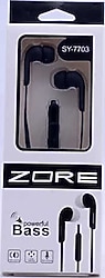 Zore SY-7703 Siyah Kulak İçi Kulaklık