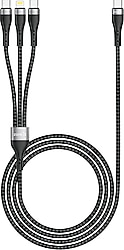 Zore ZR-45 1.5 m 3in1 Hızlı Şarj Kablosu