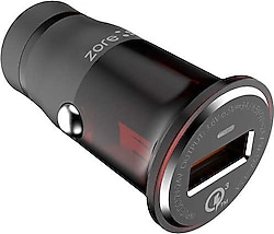 Zore ZR-C304Q 18 W Micro USB Kablolu Hızlı Araç Şarj Aleti