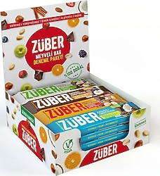 Züber Deneme Paketi Meyveli Bar 12x40 gr