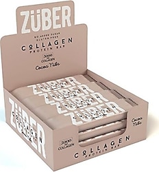 Züber Kakao Çekirdekli Kolajen 35 gr 12'li Protein Bar