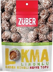 Züber Lokma Limonlu Badem Ezmeli Meyve Topu 96 gr