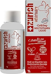 Zurich Multivitamin Köpek ve Kediler için 100 ml Likit
