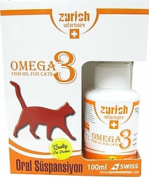 Zurich Omega 3 100 ml Kediler için Balık Yağı