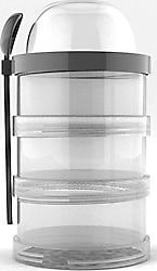 Zweikell Infinity Siyah 700 ml Atıştırmalık Kabı