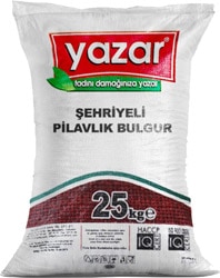 Yazar 25 kg Şehriyeli Pilavlık Bulgur