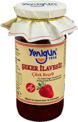 Yenigün Şeker İlavesiz 290 gr Çilek Reçeli