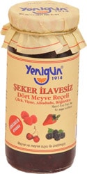 Yenigün Şeker İlavesiz 290 gr Dört Meyve Reçeli
