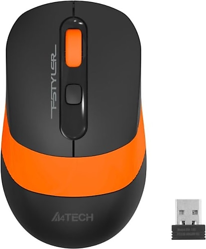 A4 Tech FG10 Kablosuz Optik Mouse Siyah-Turuncu