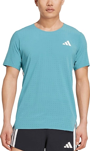 Adidas Adizero Running JV7170 Kısa Kollu Bisiklet Yaka Erkek Spor