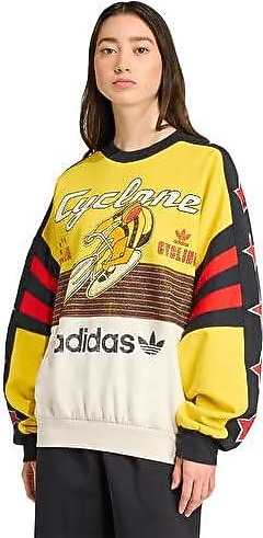 archive 90〜00s ABAHOUSE drape riders adidas Archive Cycling Women's Yellow Vintage Sweatshirt- Trendyol