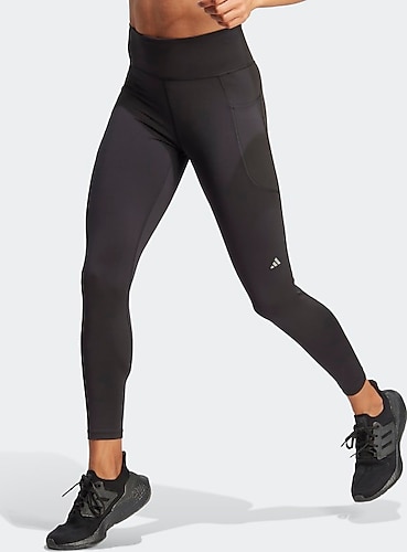 adidas Run Ess 1/1 TGT BLACK Women's Tights - Trendyol