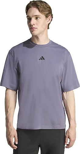Adidas PrimeLift Workout JX6282 Mor Kısa Kollu Bisiklet Yaka Erkek
