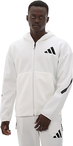 Adidas Z.N.E. JF2443 Kapüşonlu Beyaz Erkek Eşofman Üstü Fiyatları