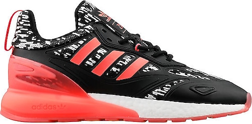 Adidas ZX 2K Boost 2.0 GW8237 Siyah-Kırmızı Erkek Spor Ayakkabı
