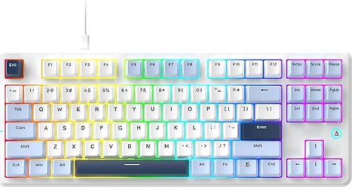 Ajazz AK870 V2 RGB TKL Flying Fish Switch Kablolu Mekanik Oyuncu
