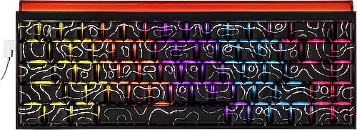 Ajazz NK68 Kontur RGB %65 TKL Red Switch Kablolu Mekanik Oyuncu