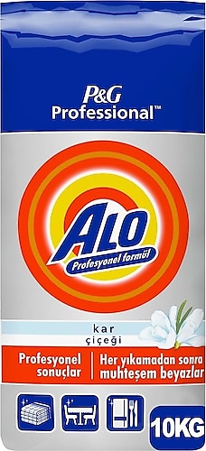 Alo Professional 10 kg Beyaz ve Renkliler için Toz Çamaşır Deterjanı