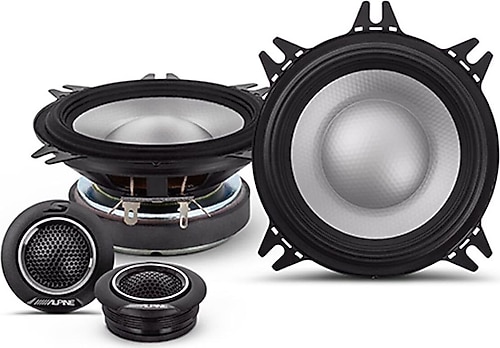Alpine S2-S40C S-Serisi 140 W 10 cm Komponent Hoparlör Seti
