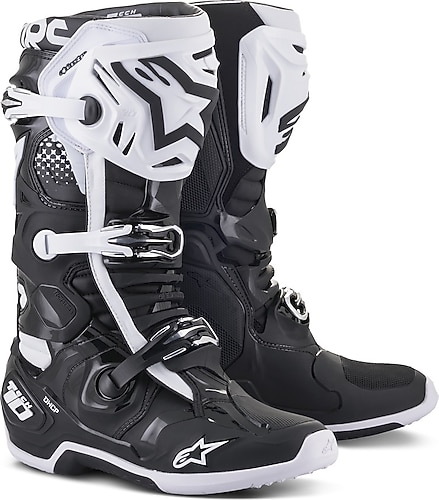 Alpinestars テック10 US9 ユーロ43 Alpinestars Tech 10 Erkek Cross Motosiklet Ayakkabısı Fiyatları
