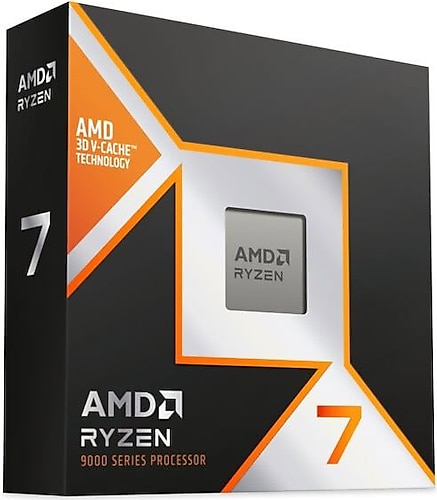 【未使用】AMD Ryzen 7 9800X3D BOX AMD Ryzen 7 9800X3D Sekiz Çekirdek 4.7 GHz Kutulu İşlemci