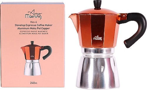 Any Morning Hes-6 240 ml Alüminyum Moka Pot Fiyatları, Özellikleri