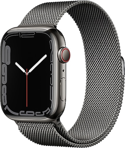 スマートフォン/携帯電話 その他 Apple Watch Series 7 GPS + Cellular 41mm Grafit Paslanmaz Çelik 