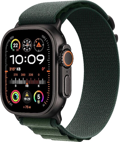 Apple Watch Ultra 2 GPS + Cellular 49mm Siyah Titanyum Kasa ve