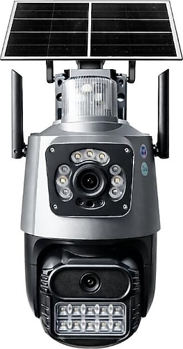Apronx APX-WSP242 6 MP Solar Güneş Enerjili Gece Görüşlü Güvenlik