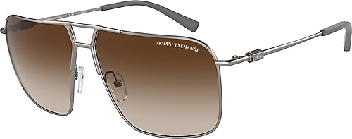 Armani Exchange AX2050S 600373 Gunmetal-Dark Brown Polarize Erkek