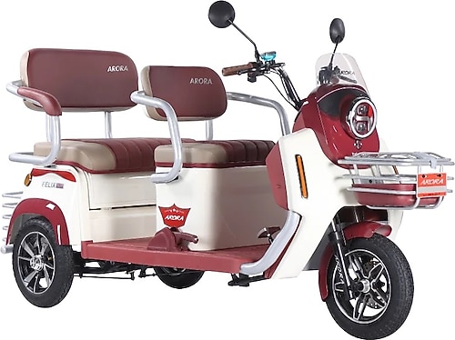 Arora Felix New 1000 W 3 Tekerlekli Elektrikli Motosiklet Bordo