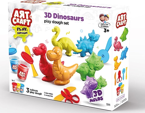 Art Craft 3D Dinozorlar Oyun Hamuru Seti 168 gr 03995 Fiyatları