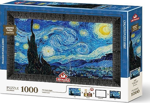 Art Puzzle Yıldızlı Gece 1000 Parça Çerçeveli Puzzle 5689