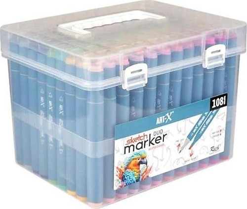 Art-X Sketch Duo 18052 108'li Çift Taraflı Marker Kalem Seti
