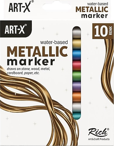 Art-X 19578 Metalik 10'lu Marker Kalem Seti Fiyatları, Özellikleri