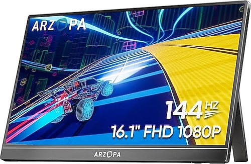 ARZOPA Z1FC 16.1 1080p 144Hz モバイルディスプレイ ARZOPA Z1FC 16.1 inç 144Hz Taşınabilir Monitör - Laptop.Com.TR