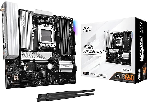 Asrock B650M Pro X3D Wi-Fi AMD AM5 DDR5 Micro ATX Anakart