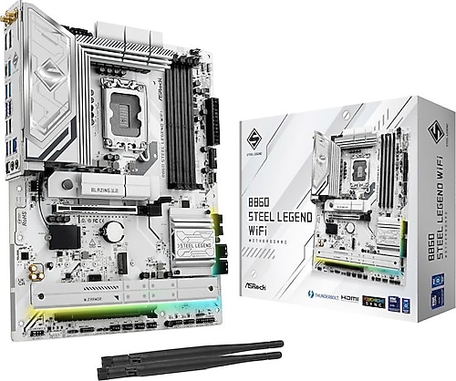 Asrock B860 Steel Legend WIFI Intel LGA1851 DDR5 ATX Anakart