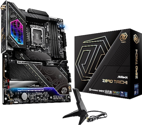 Aryan Art ブラックメタル black l Asrock Z890 Taichi Wi-Fi Intel LGA1851 DDR5 ATX Anakart Fiyatları