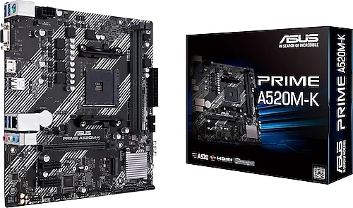Asus PRIME A520M-K AMD AM4 DDR4 Micro ATX Anakart