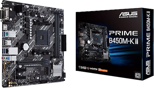 Asus Prime B450M-K II AMD AM4 DDR4 Micro ATX Anakart