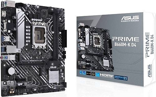 Asus PRIME B660M-K D4 Intel LGA1700 DDR4 Micro ATX Anakart