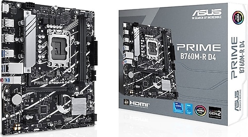 Asus Prime B760M-R D4 Intel LGA1700 DDR4 Micro ATX Anakart
