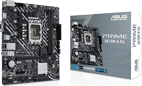 Asus PRIME H610M-K D4 Intel LGA1700 DDR4 Micro ATX Anakart