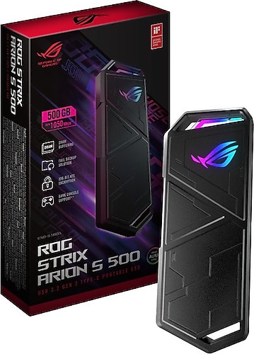 Asus Rog Strix Arion S500 500 GB ESD-S1B05 SSD USB 3.2 Taşınabilir Disk