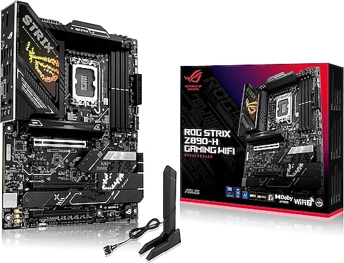 Asus ROG Strix Z890-H Gaming Wi-Fi Intel LGA1851 DDR5 ATX Anakart