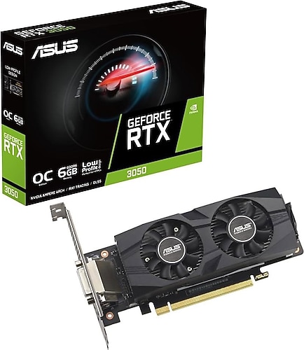 Asus RTX 3050 LP BRK OC Edition RTX3050-O6G-LP-BRK 96 Bit GDDR6 6