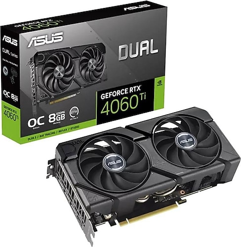 ASUS GeForce RTX 4060 Ti OC 8GB 中古美品 Asus RTX 4060 TI Dual Evo OC Edition DUAL-RTX4060TI-O8G-EVO 128