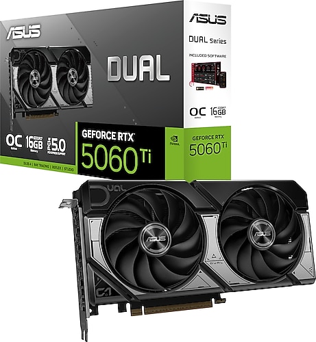 Asus RTX 5060 TI Dual OC Edition DUAL-RTX5060TI-O16G 128 Bit GDDR7